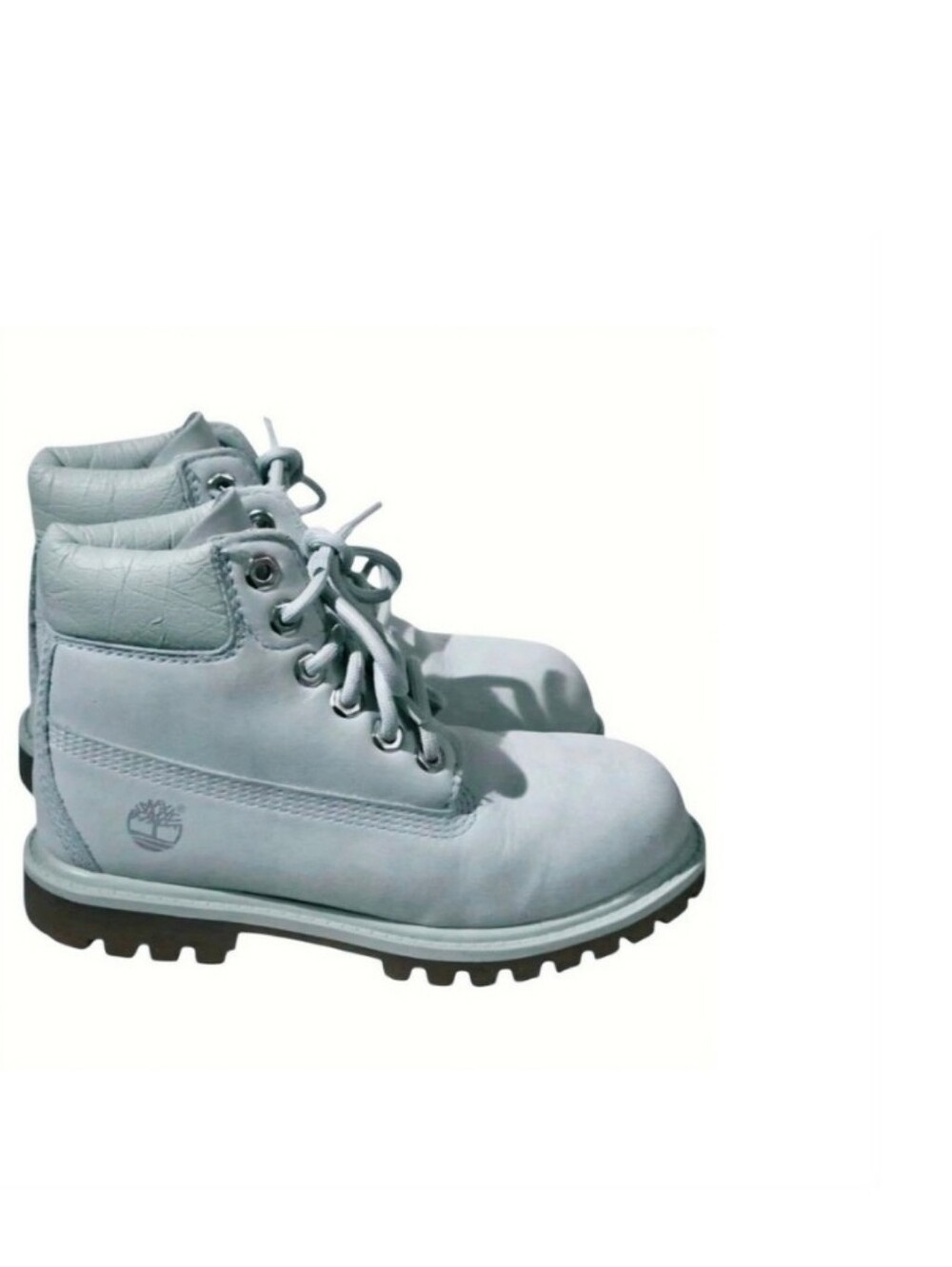 Timberland 6-Inch Premium Waterproof Boots Mint Green  Kids -Sz 12